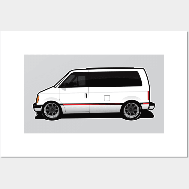 Chevy Shorty Astro Van Wall Art by RBDesigns